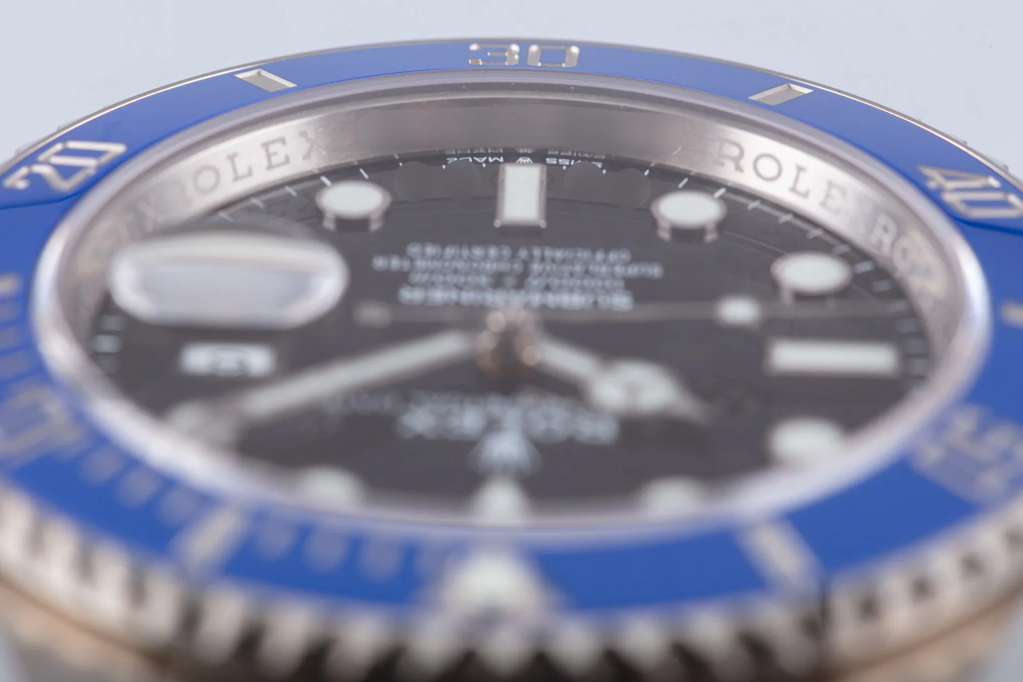 2021 Rolex 18K White Gold Submariner 126619LB "SMURF" with Box and Card