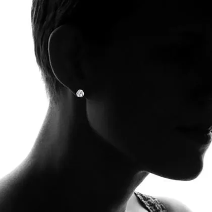 3-Pair Set: Sterling Silver Trio Stud Earring Set
