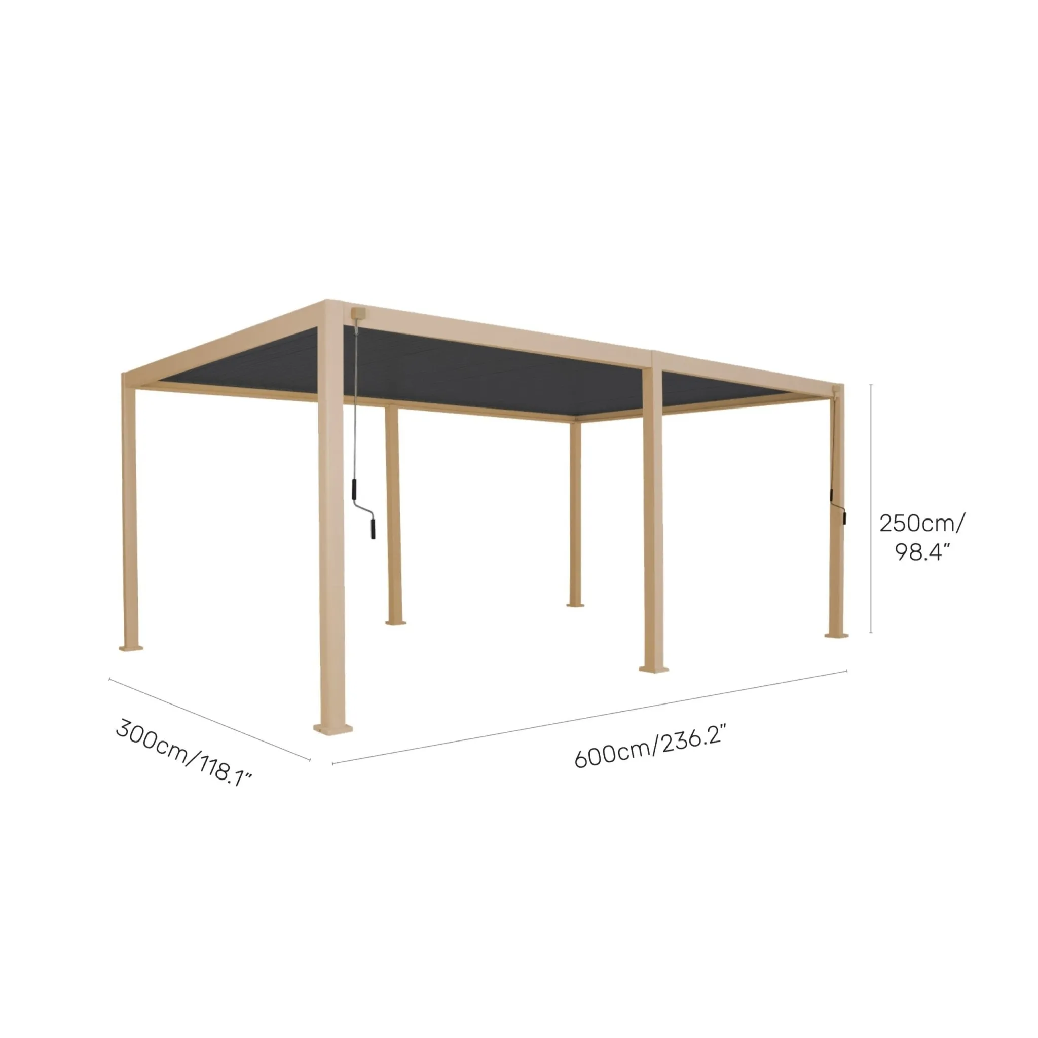 3x6m Aluminium Pergola Bundle