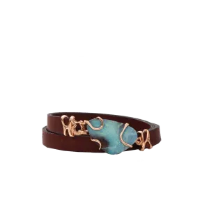 Afrodite Leather Wrap Bracelet