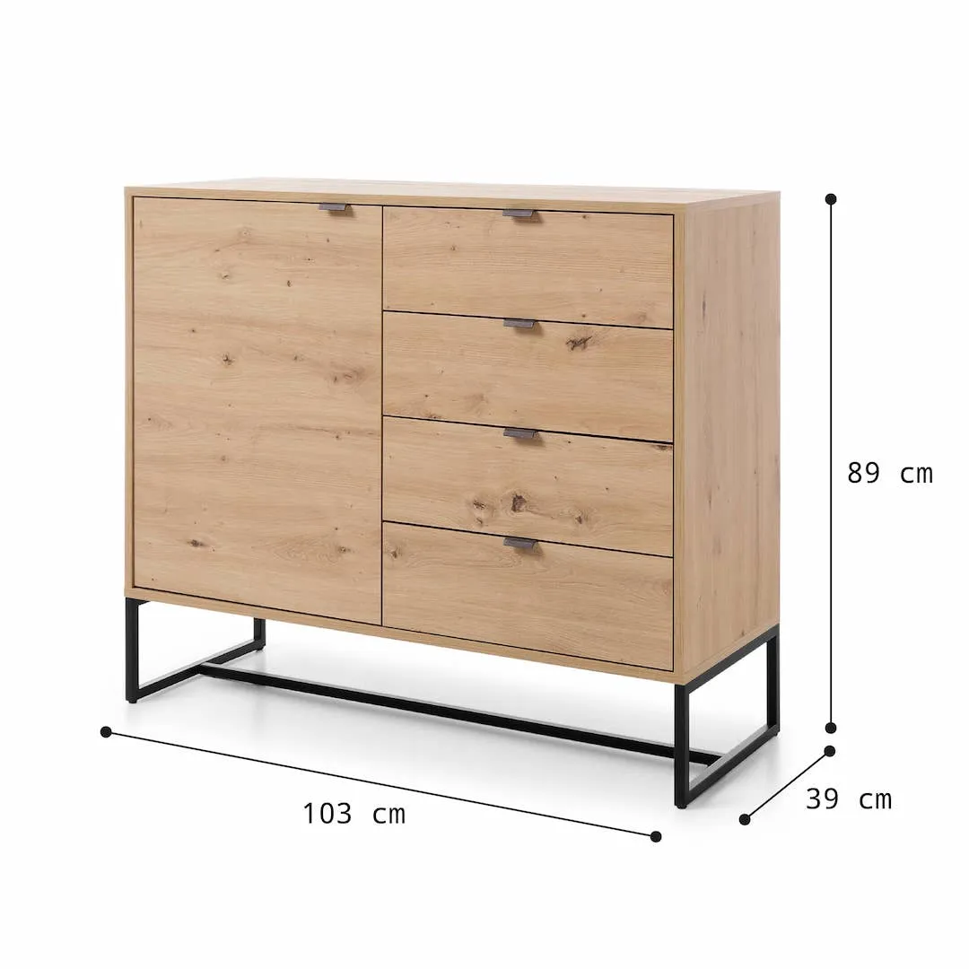Amber Sideboard Cabinet 103cm