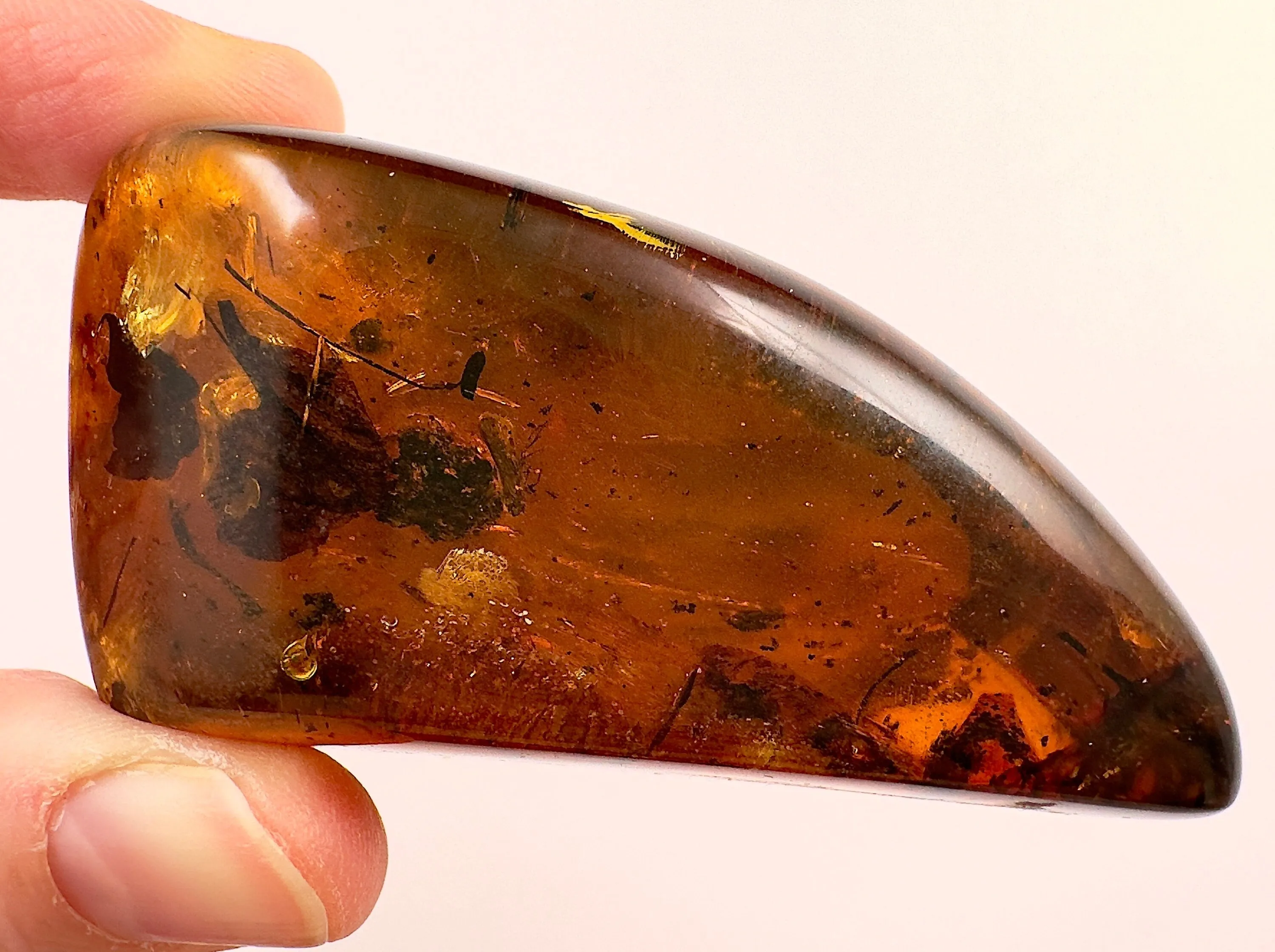 AMBER Stone - Insect Inclusion, Real Fossil - Tumbled Stones, Tumbled Crystals, Healing Crystals and Stones, 52716
