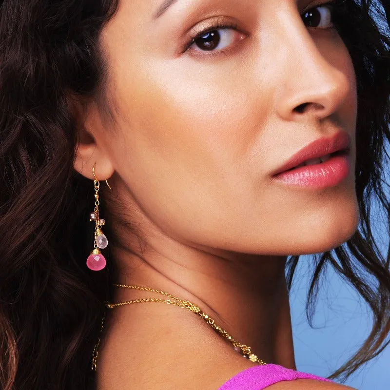 Ashiana Dana Earrings Pink