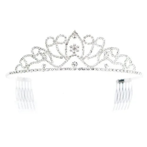 Bridal Wedding Prom Jewelry Crystal Rhinestone Dazzle Headband Tiara HA219 SV