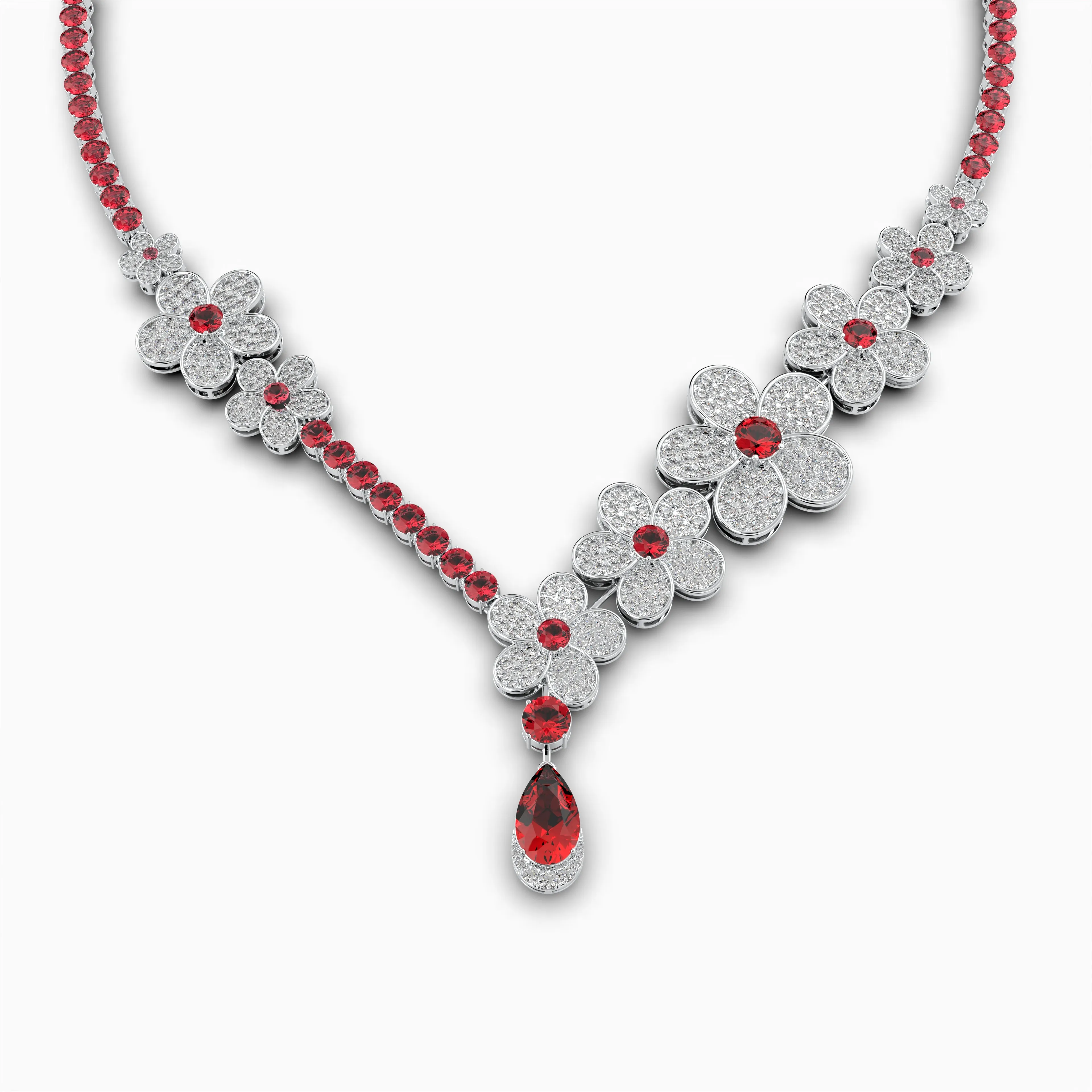 Burmese Ruby Necklace - Irinushka