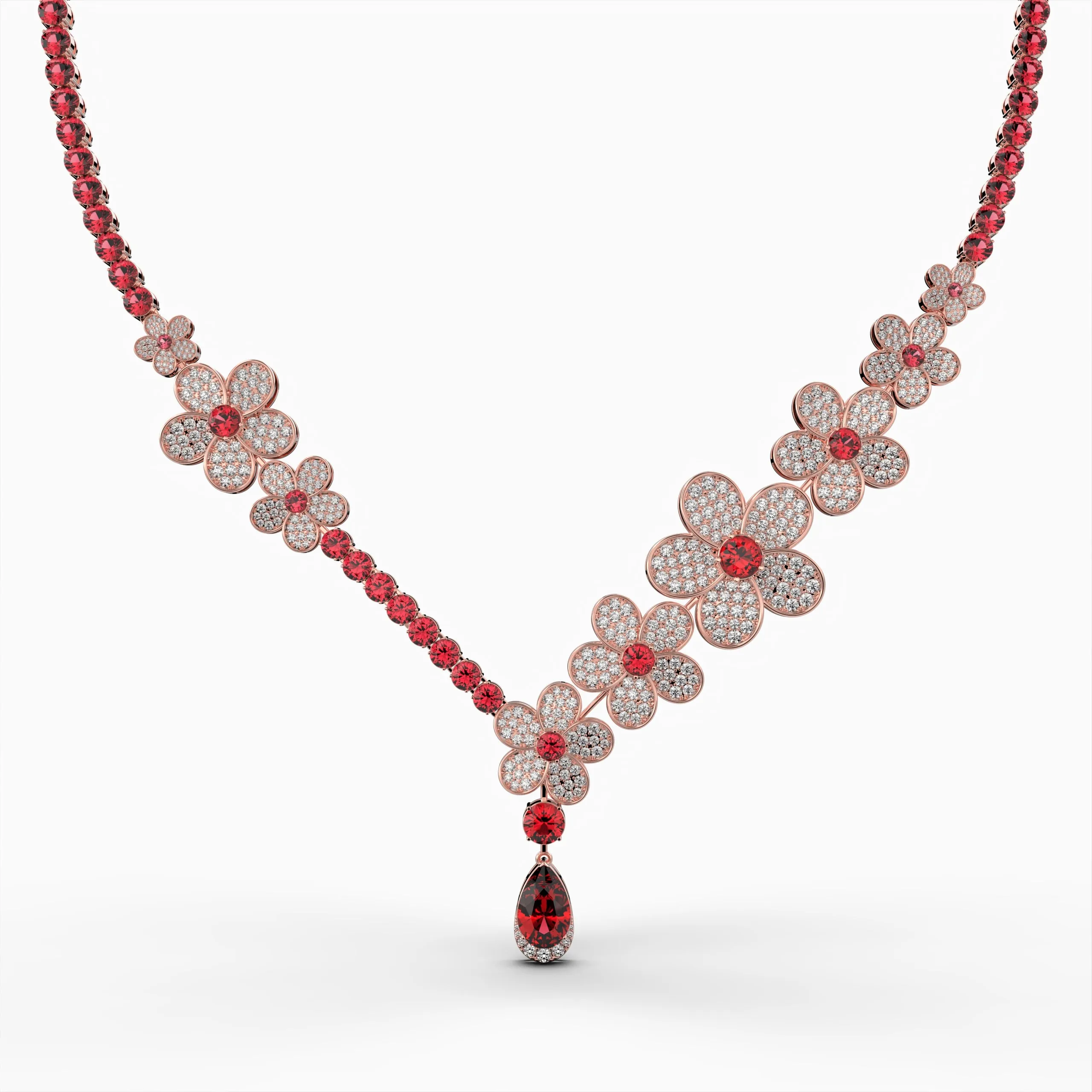 Burmese Ruby Necklace - Irinushka