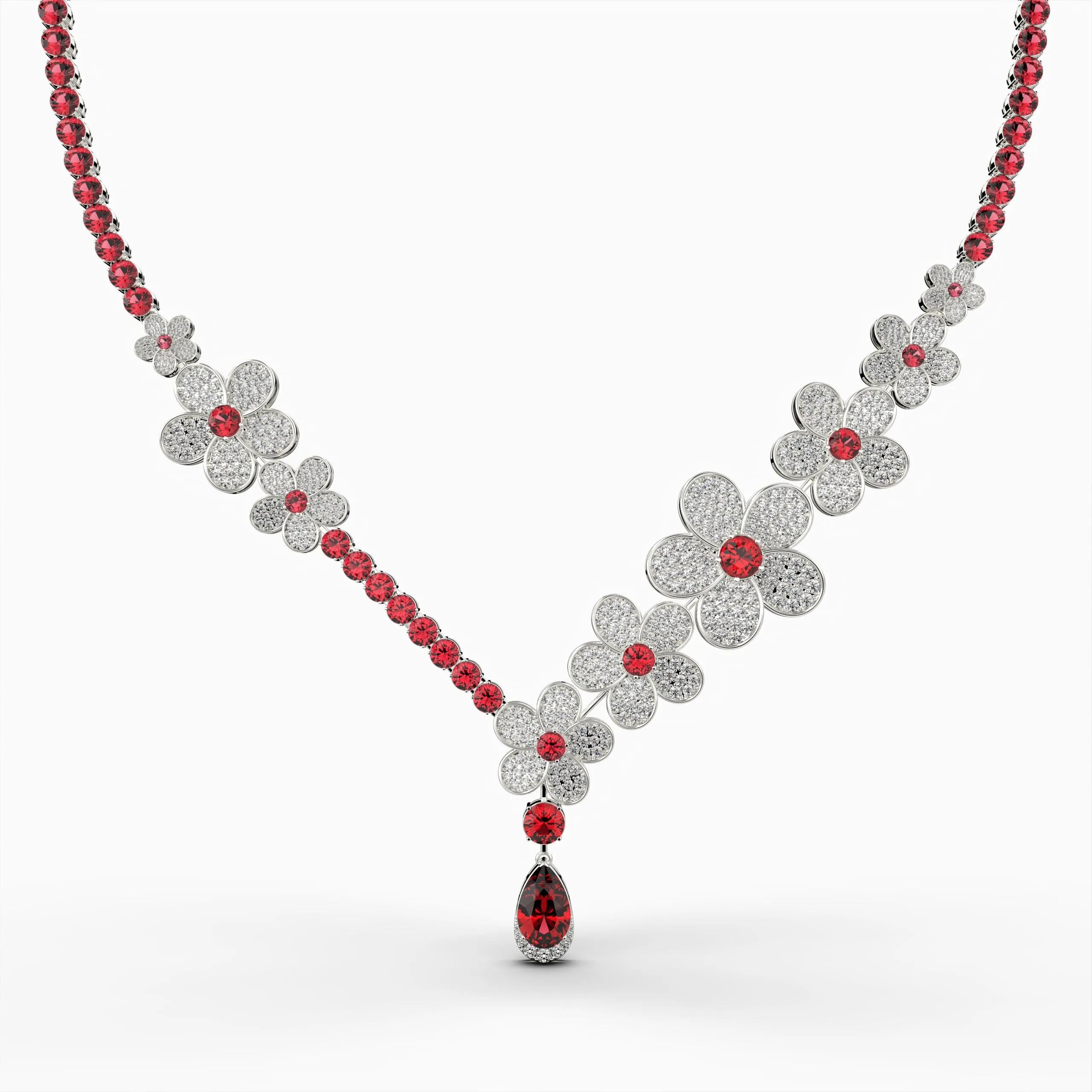 Burmese Ruby Necklace - Irinushka