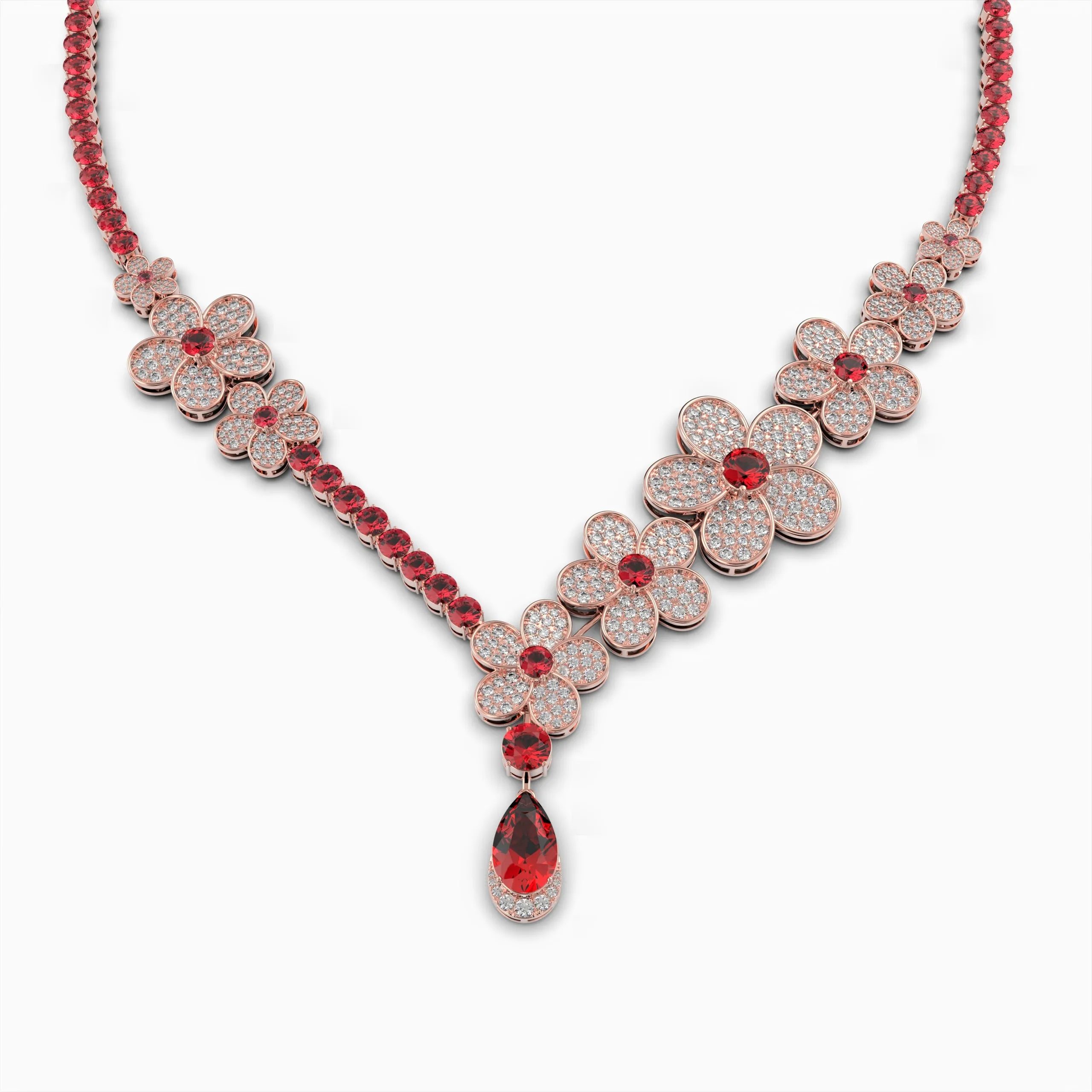 Burmese Ruby Necklace - Irinushka