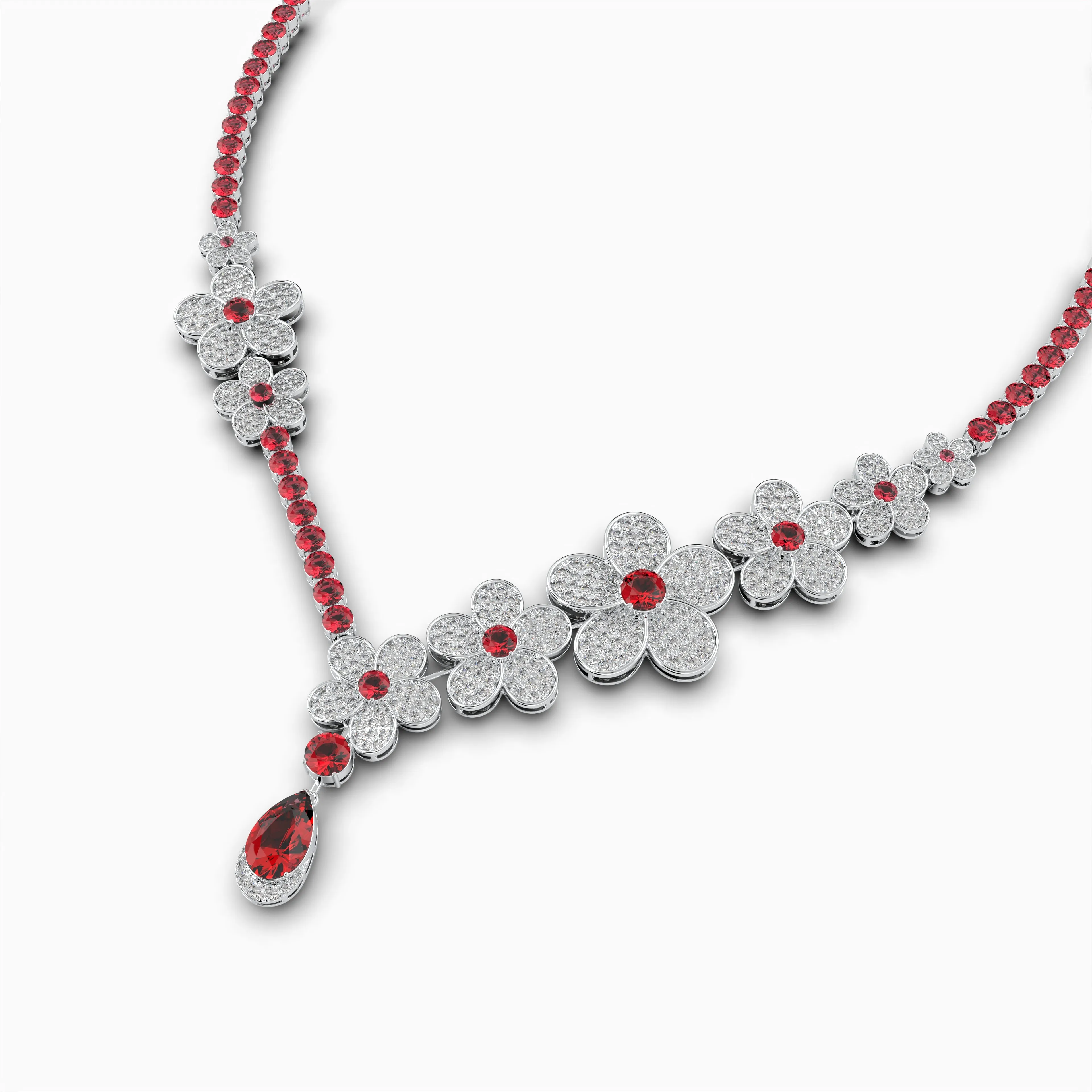 Burmese Ruby Necklace - Irinushka