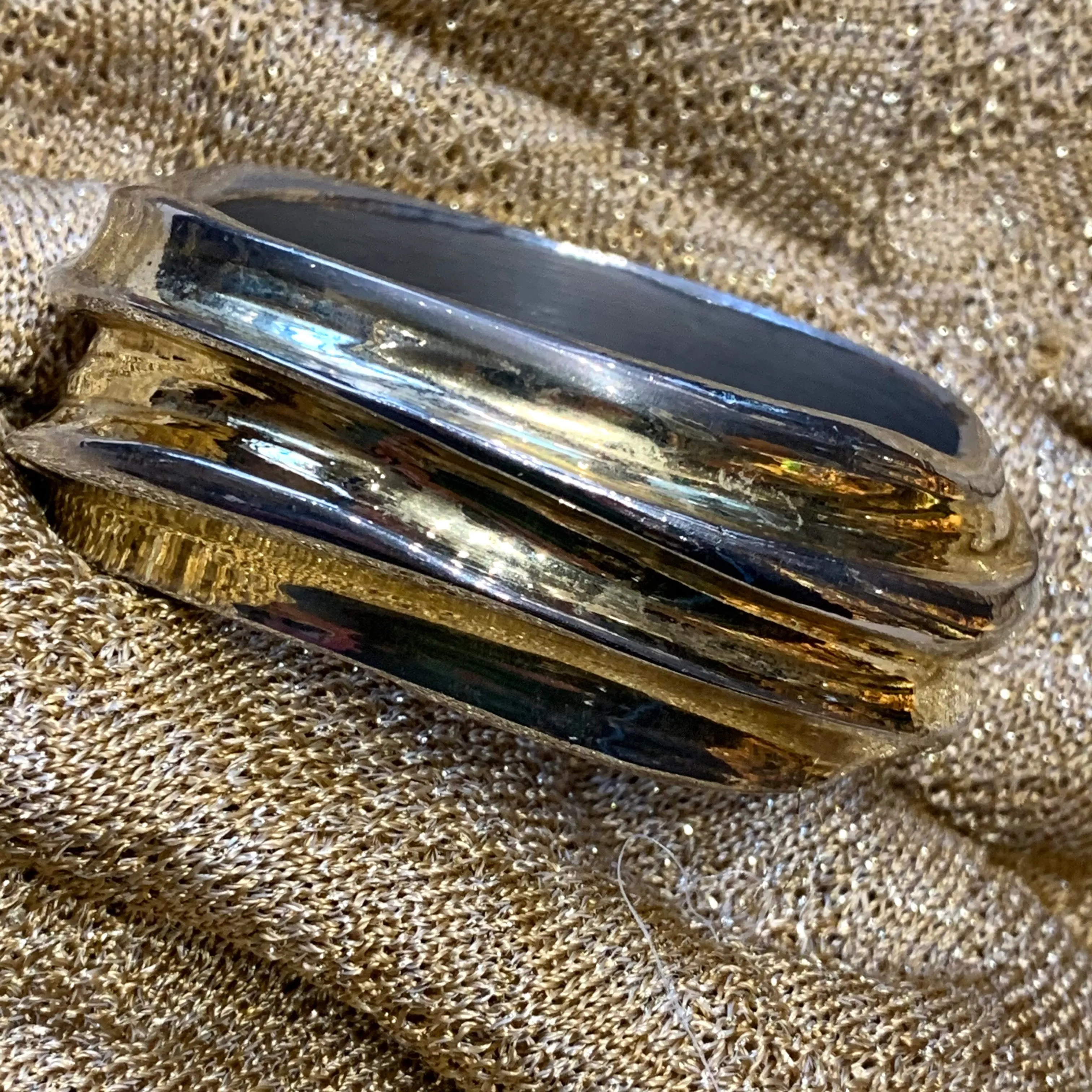 Christian Lacroix Silver and Gold Bangle
