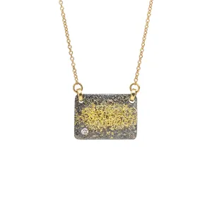 City Block Necklace - 18k Gold Fused   Reclaimed Diamond