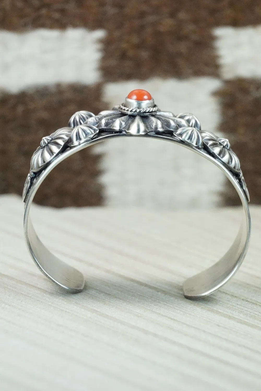 Coral and Sterling Silver Bracelet - Andrew Gordon