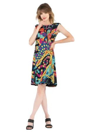 Cup Sleeve Side Grommet Dress
