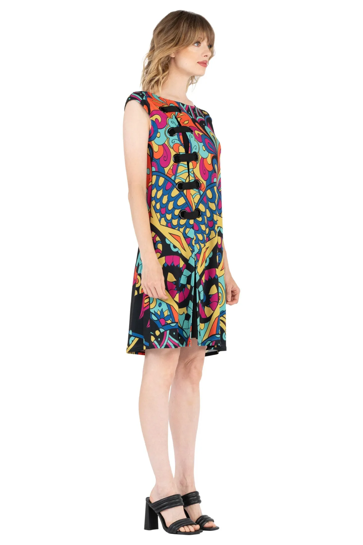Cup Sleeve Side Grommet Dress