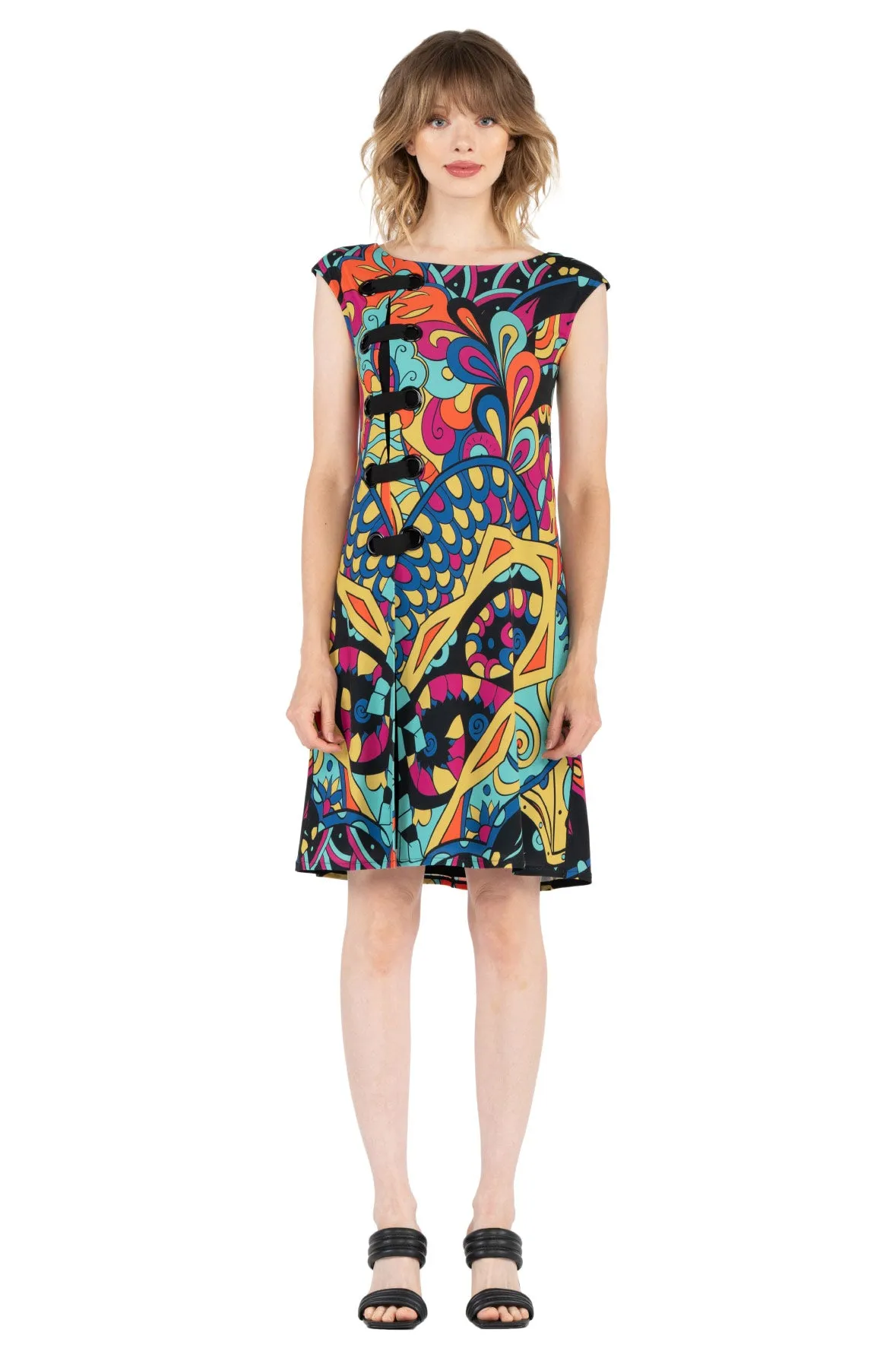 Cup Sleeve Side Grommet Dress