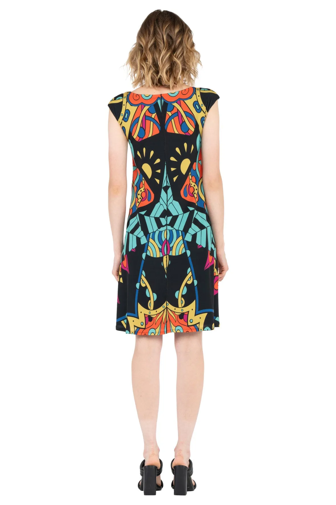Cup Sleeve Side Grommet Dress