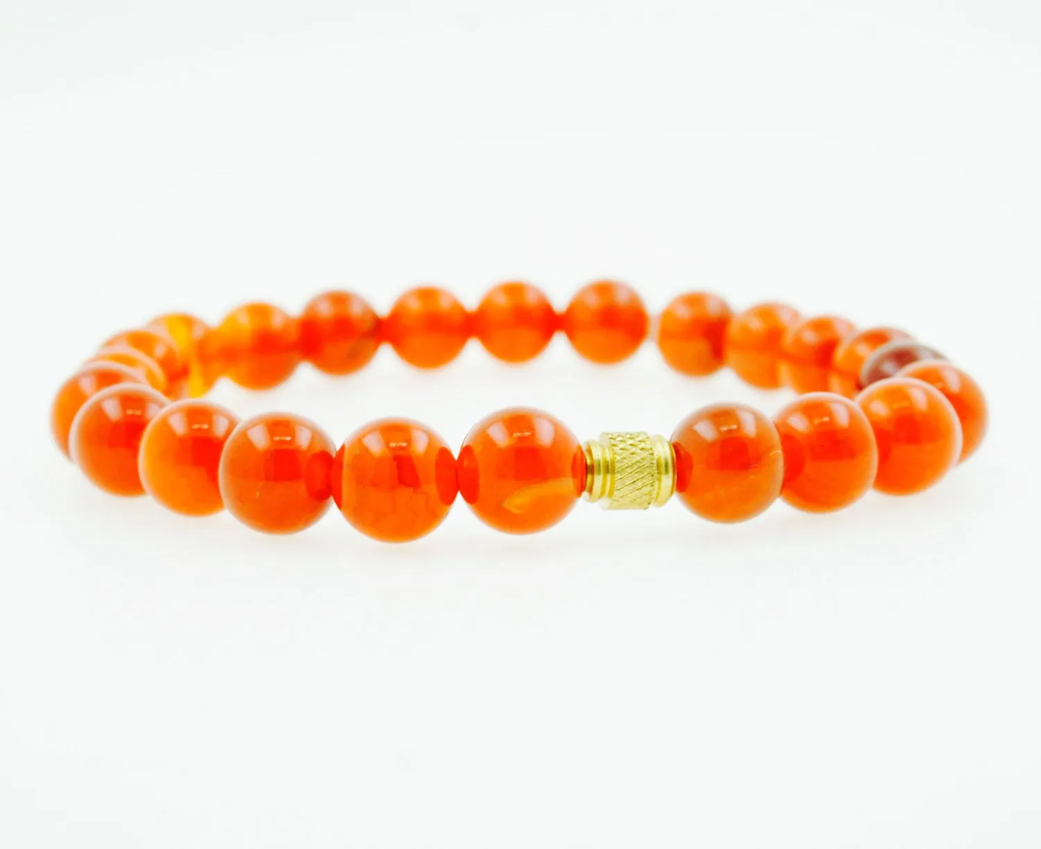 Fabian 8MM Fire Agate Beaded Bracelet