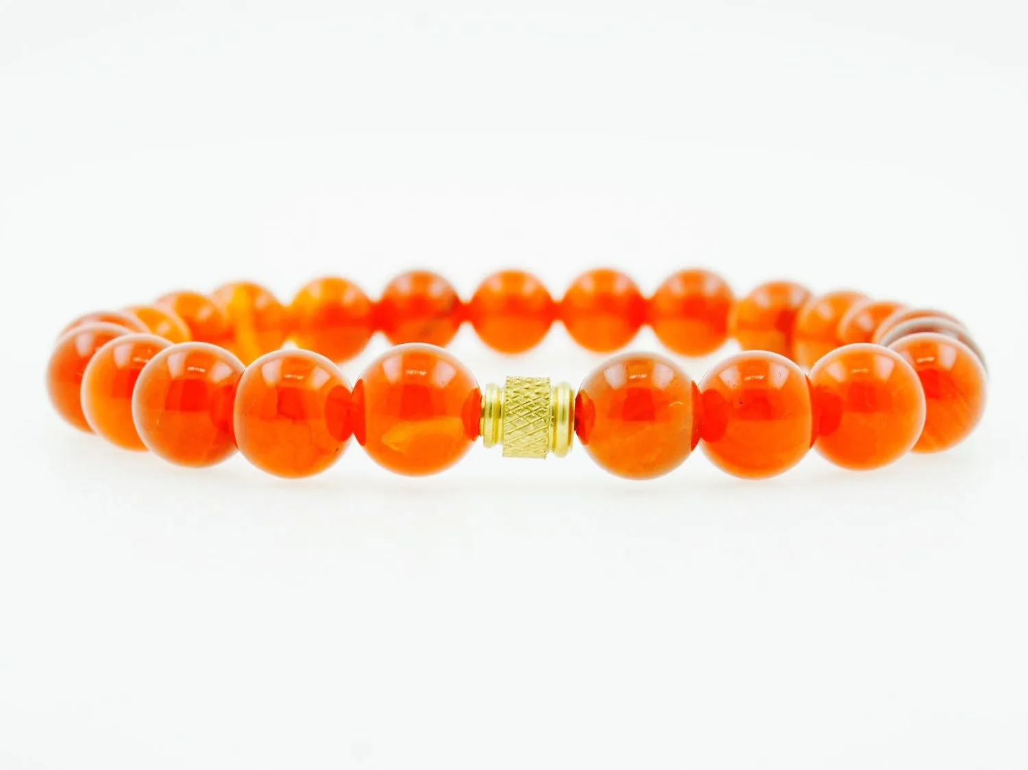 Fabian 8MM Fire Agate Beaded Bracelet