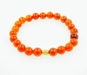 Fabian 8MM Fire Agate Beaded Bracelet