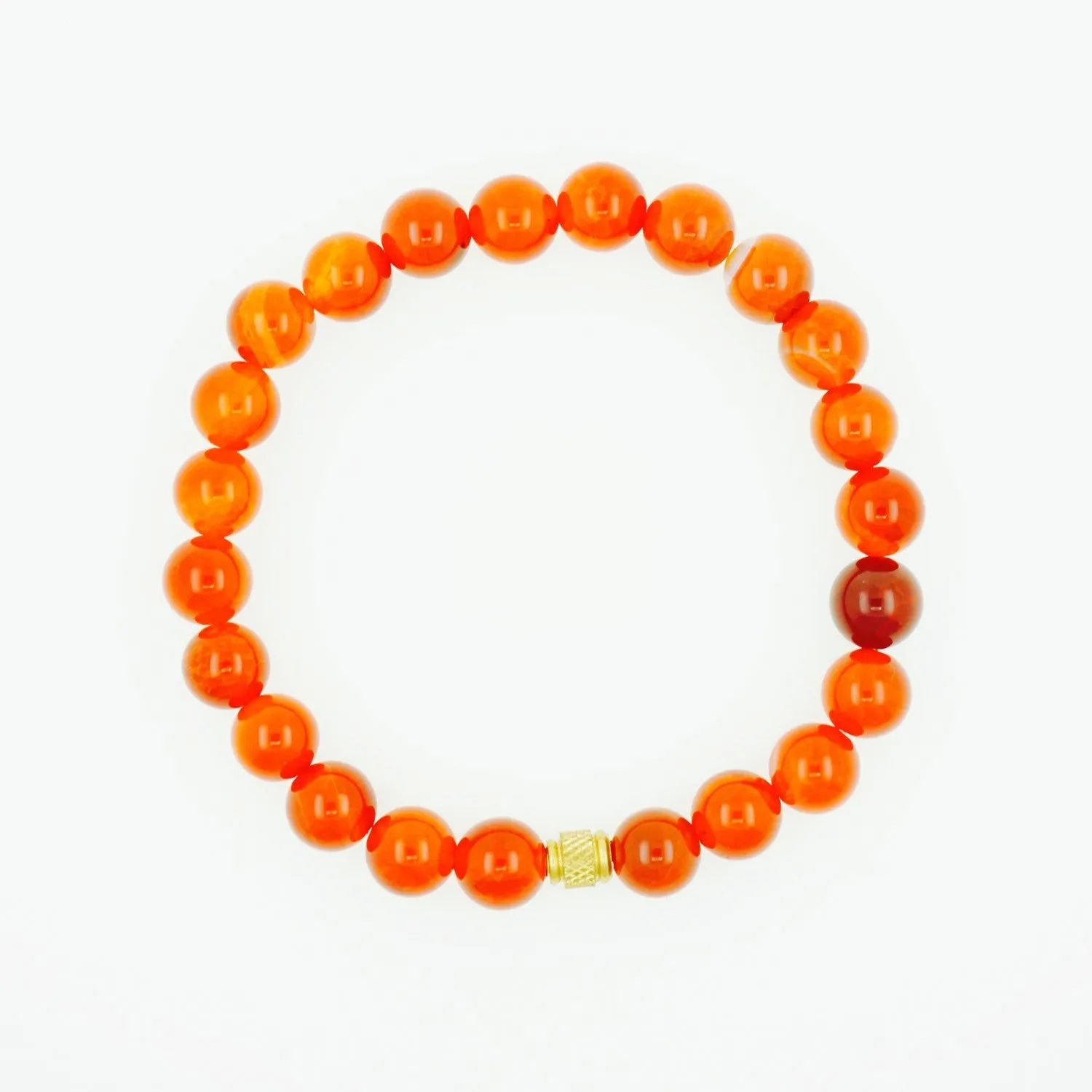 Fabian 8MM Fire Agate Beaded Bracelet