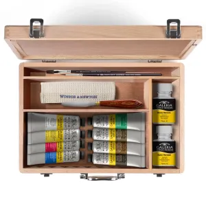 Galeria Acrylic Wooden Box 15pc Set
