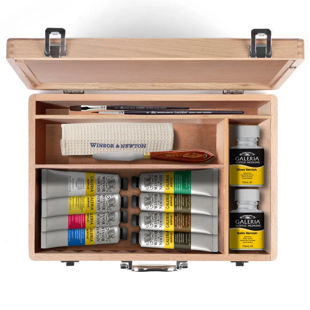 Galeria Acrylic Wooden Box 15pc Set