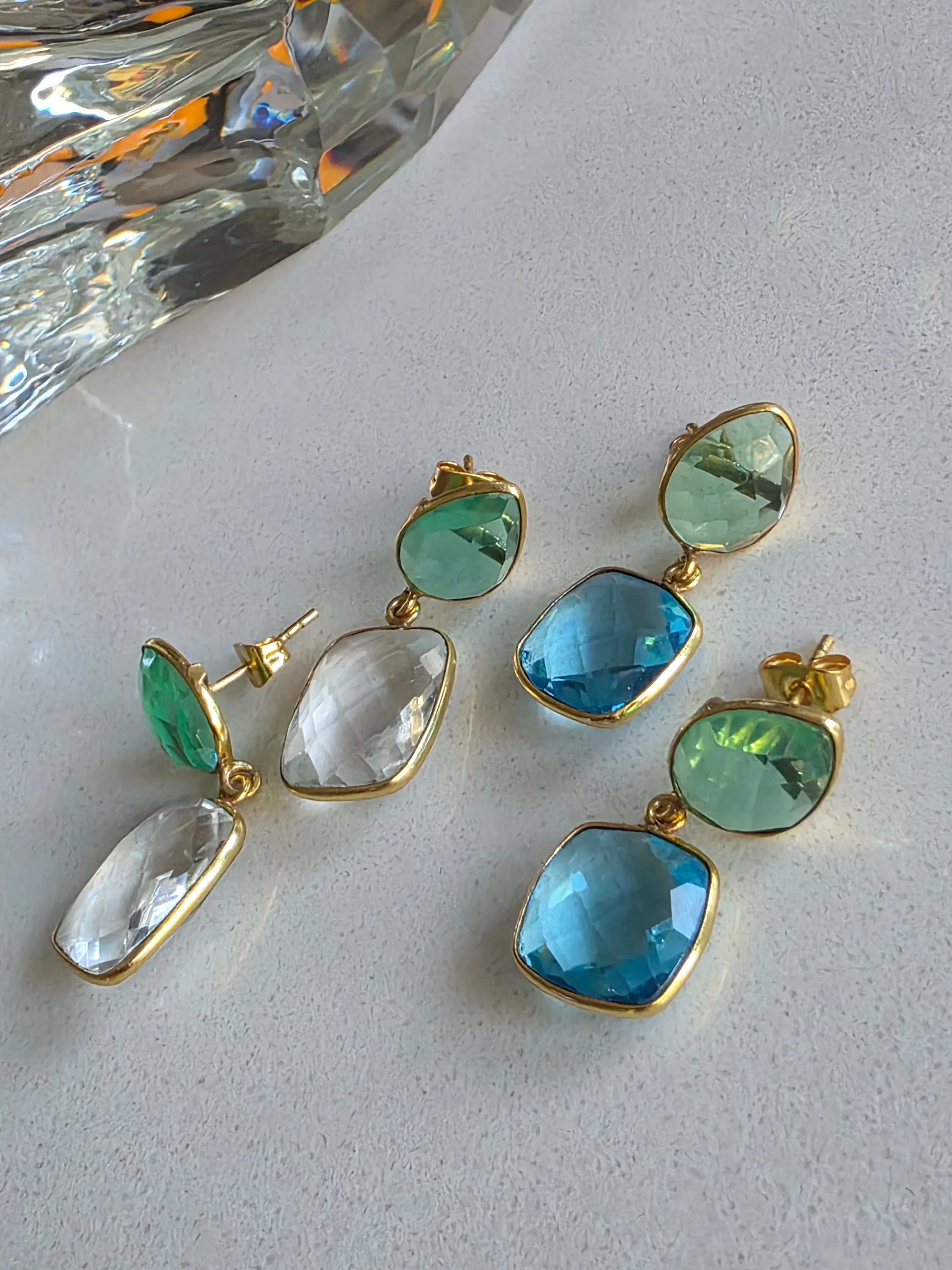 Gemajesty Crystal Quartz Drop Earring