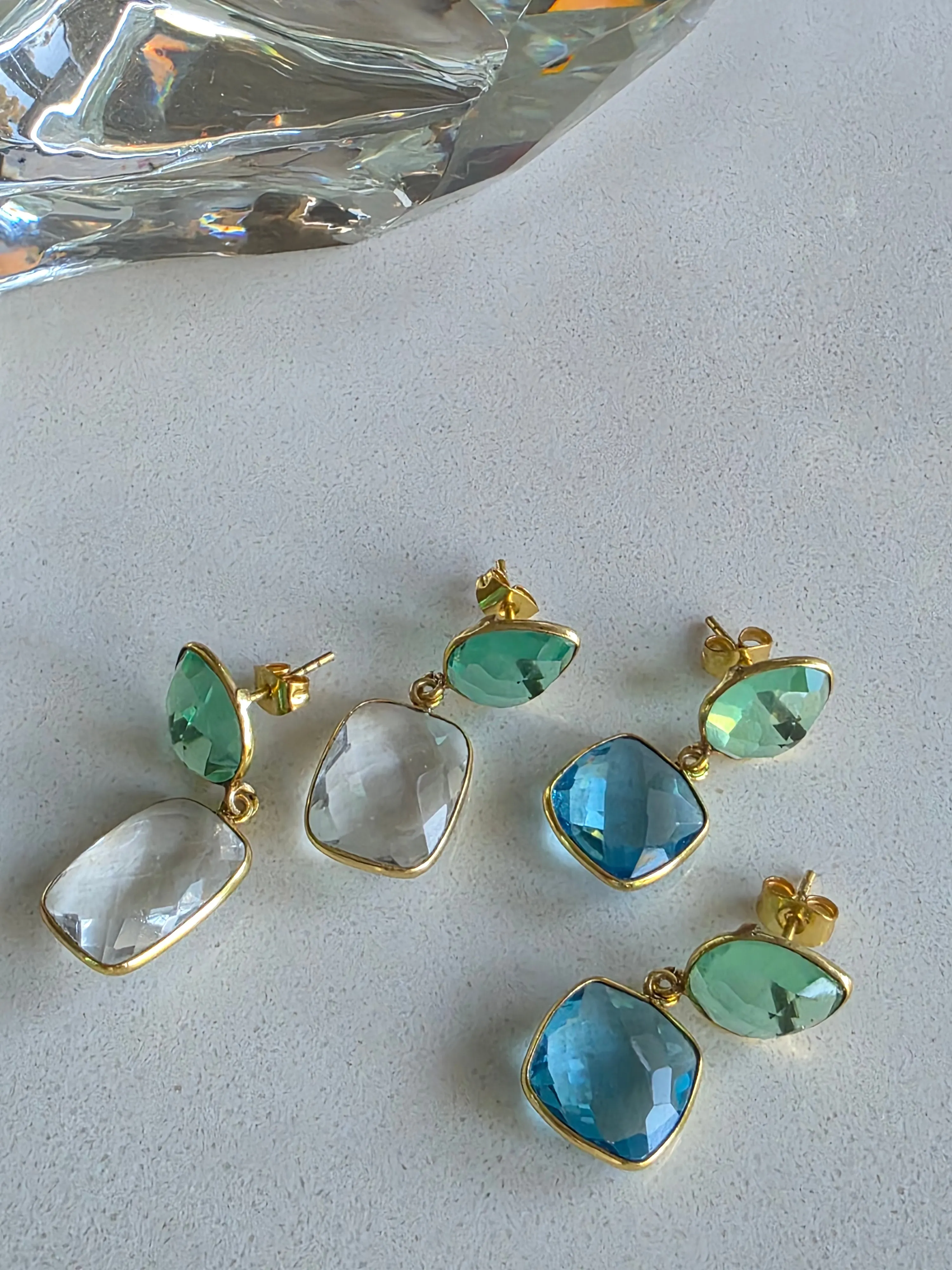 Gemajesty Crystal Quartz Drop Earring