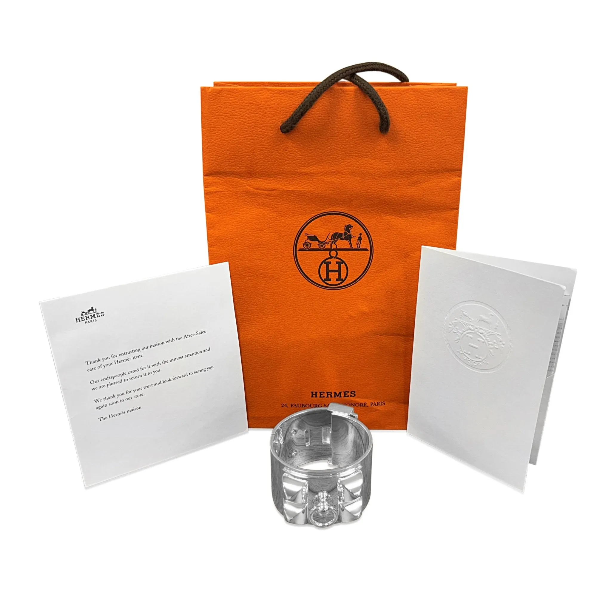 Hermes Collier De Chien Bangle - Sterling Silver