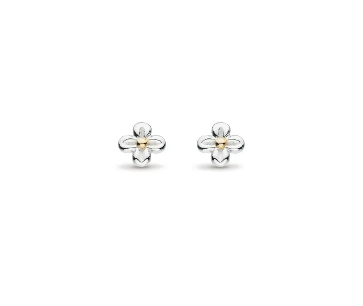 Kit Heath Two Tone Honey Flower Stud Earrings (SI2369)