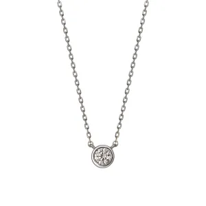 [Limited Edition] Platinum Diamond Solitaire Necklace