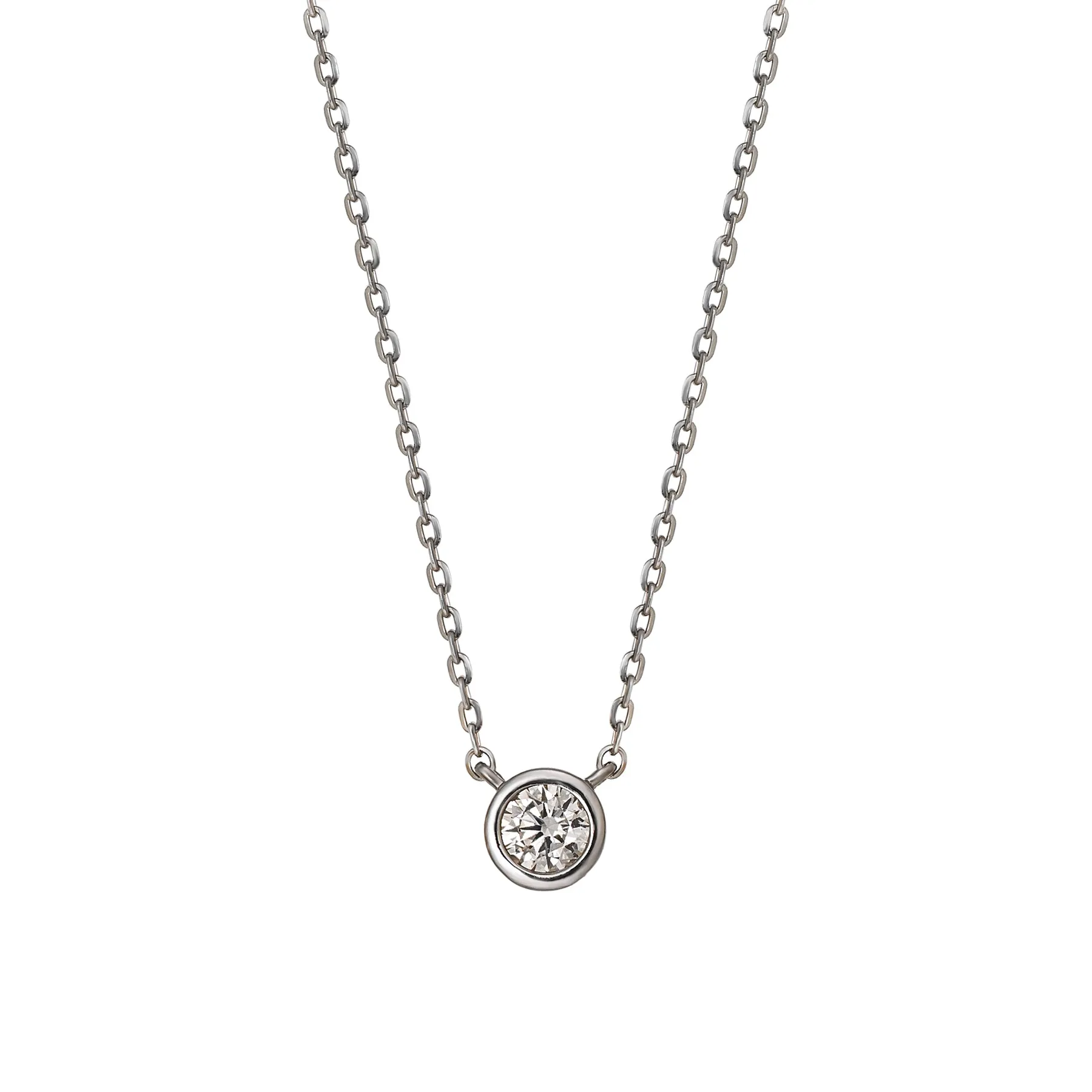 [Limited Edition] Platinum Diamond Solitaire Necklace