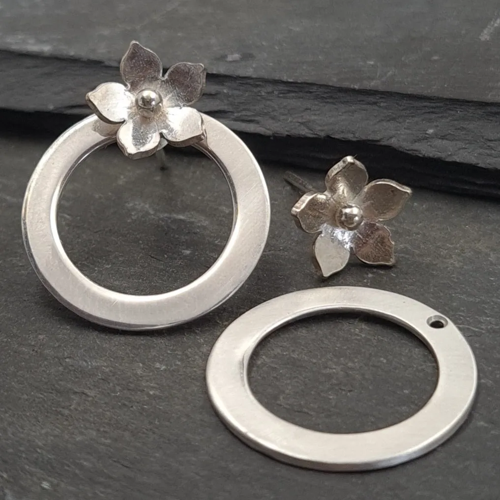 Maxine Sterling Silver Hoop Earring Enhancer