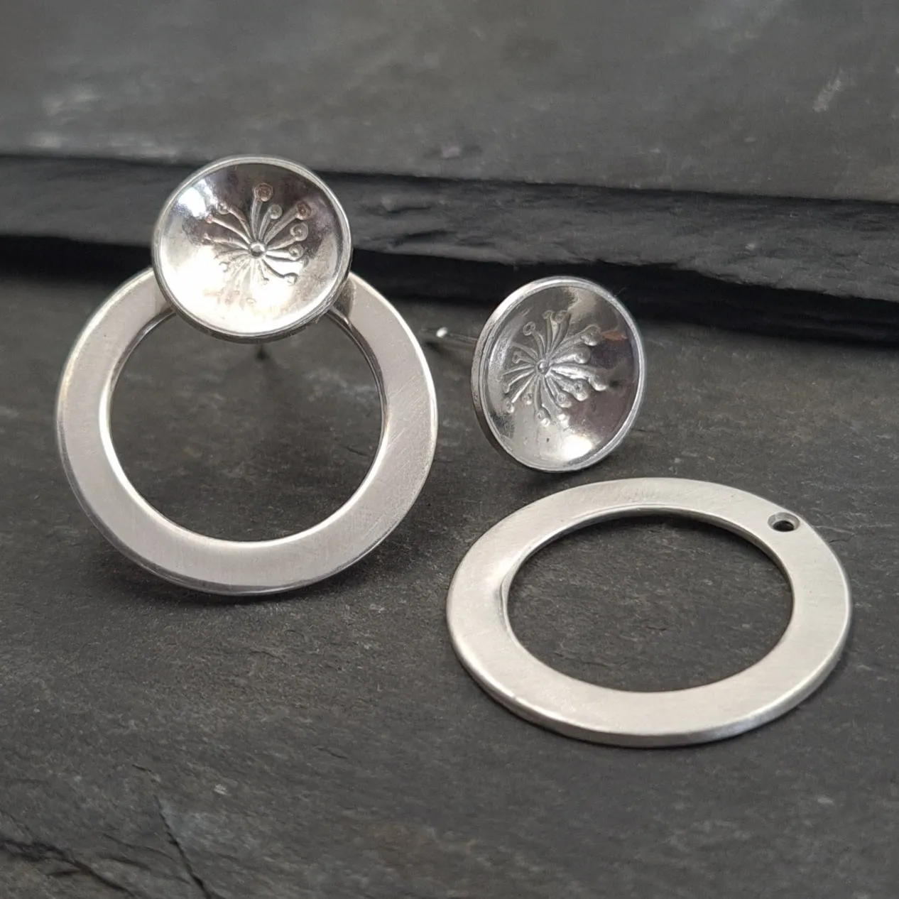 Maxine Sterling Silver Hoop Earring Enhancer