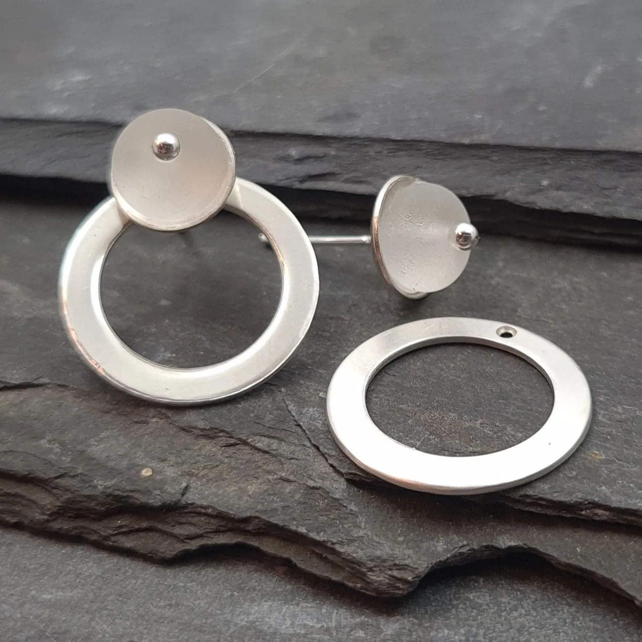 Maxine Sterling Silver Hoop Earring Enhancer