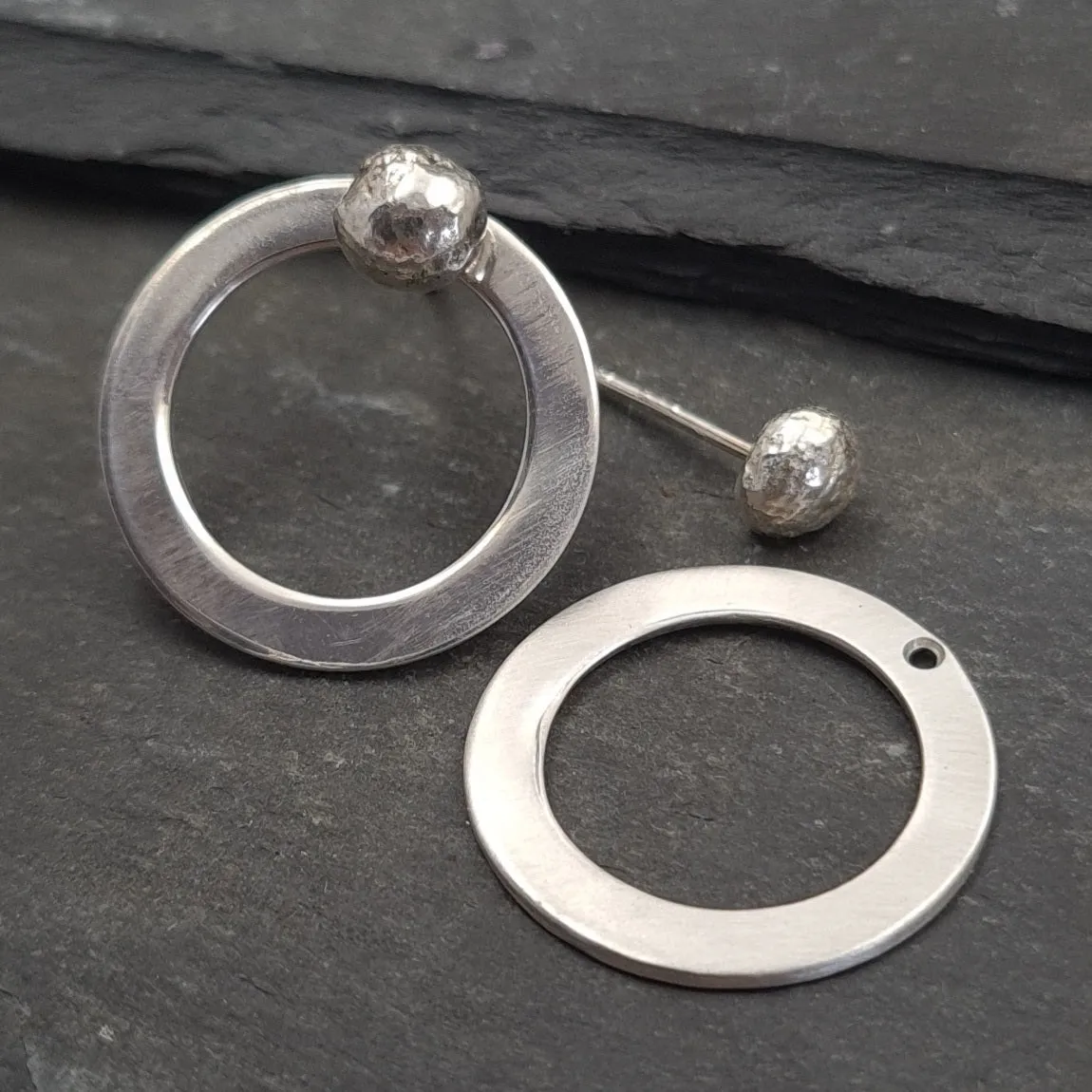 Maxine Sterling Silver Hoop Earring Enhancer