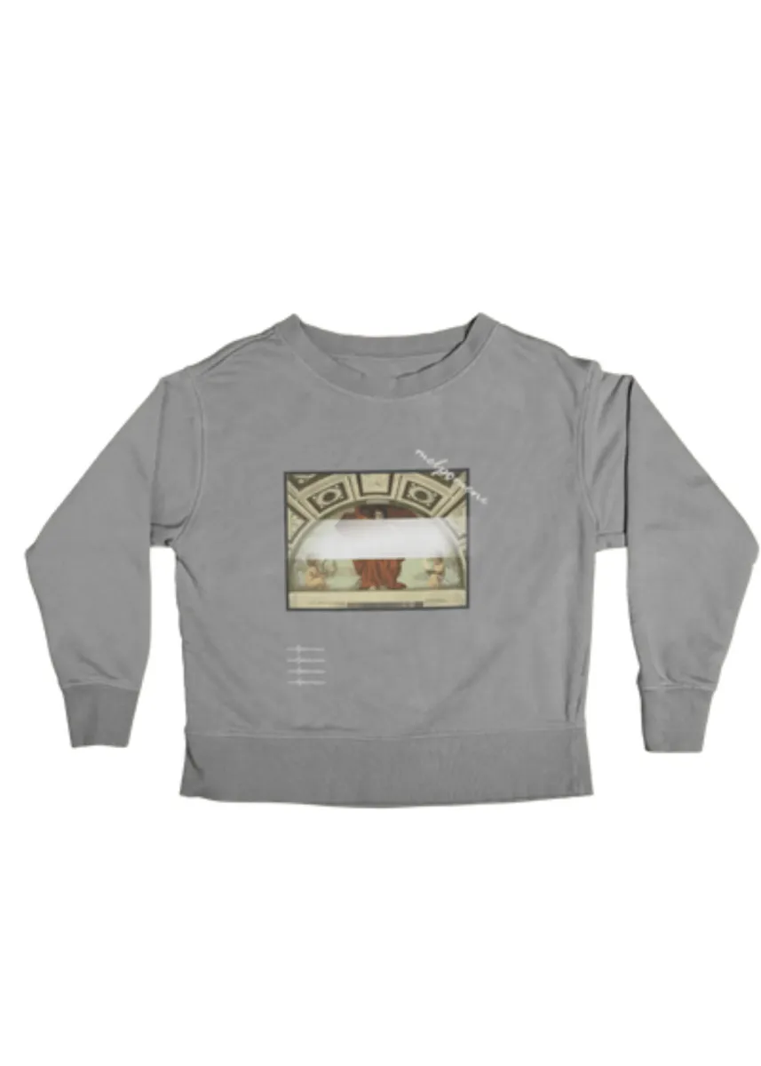 Melpomene Unisex Sweatshirt in Grey