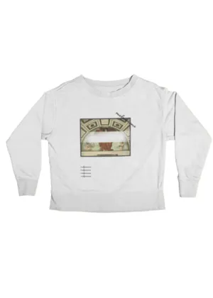 Melpomene Unisex Sweatshirt in White
