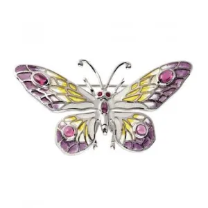 Nicole Barr Ruby Butterfly Brooch