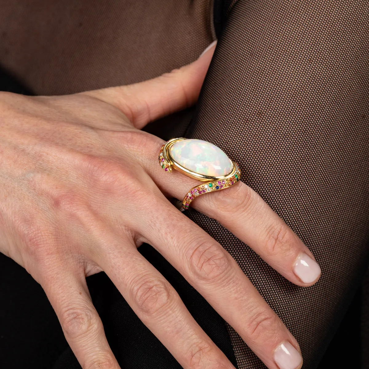Opal Rainbow Ring
