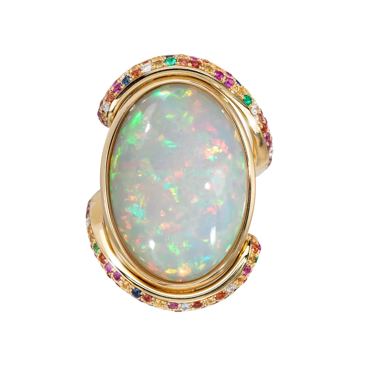 Opal Rainbow Ring