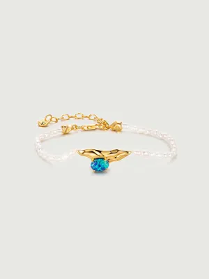Opal Texture Pearl Beaded Bracelet