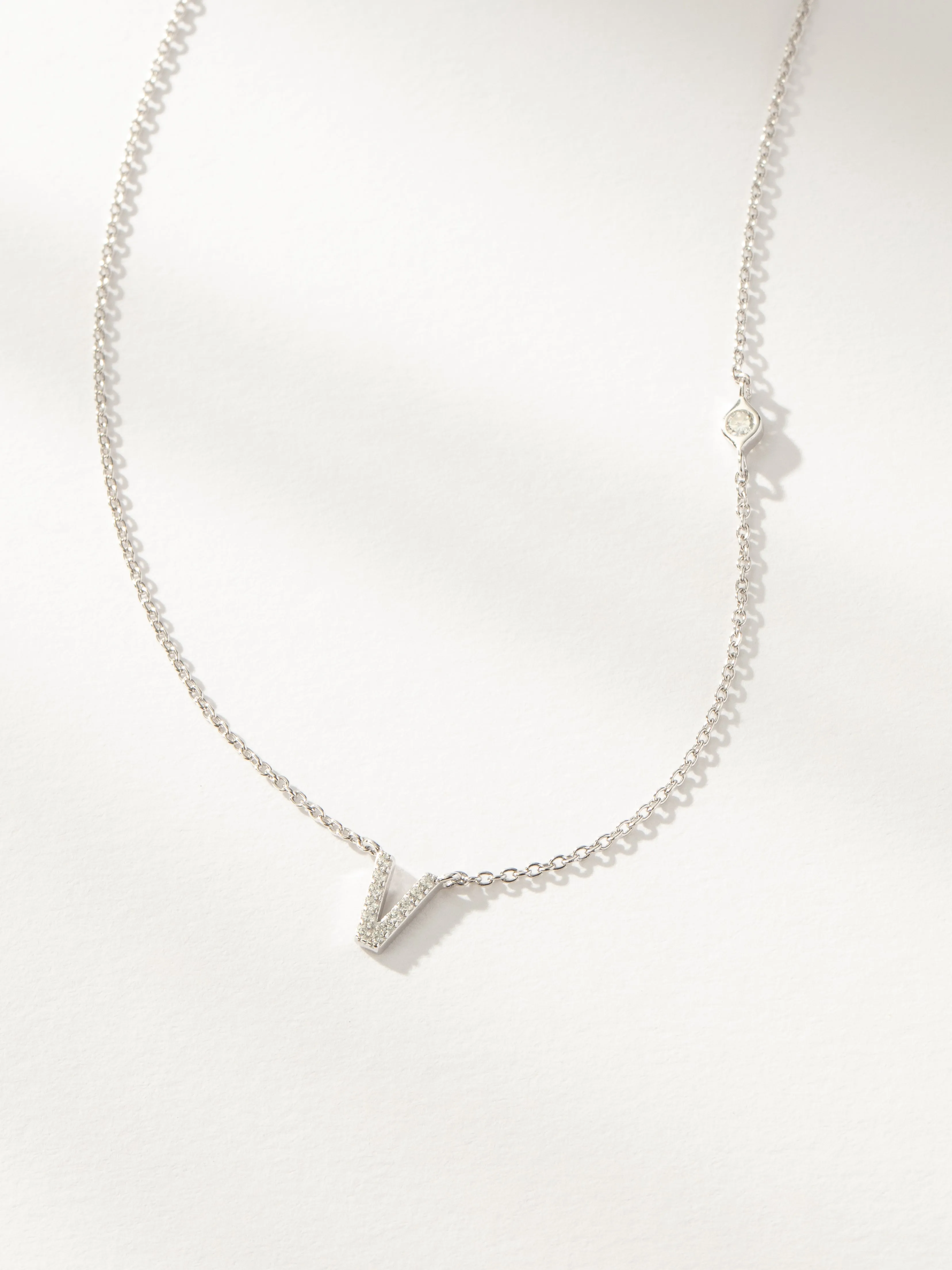 Pavé Initial Necklace