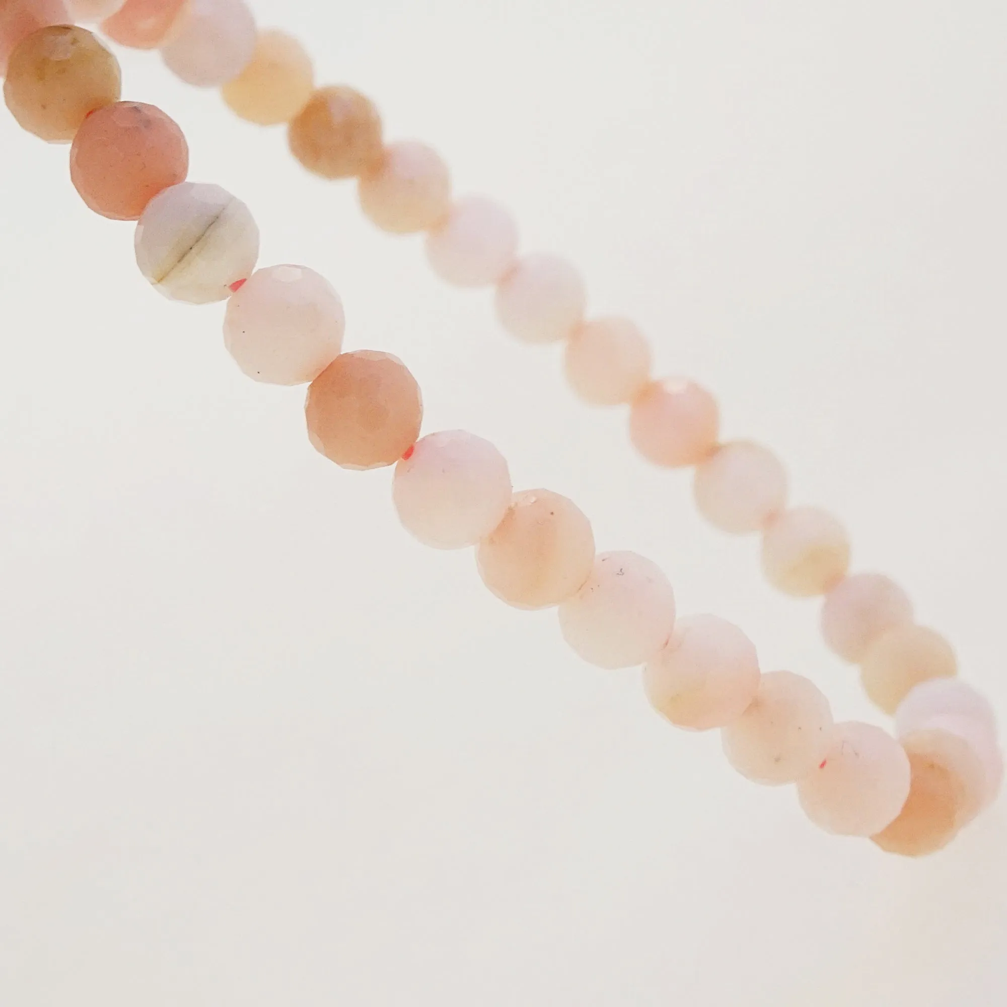 Pink Opal Faceted 6mm