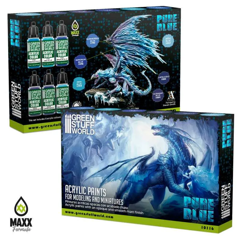 Pure Blue Maxx Formula Acrylic Paint Set