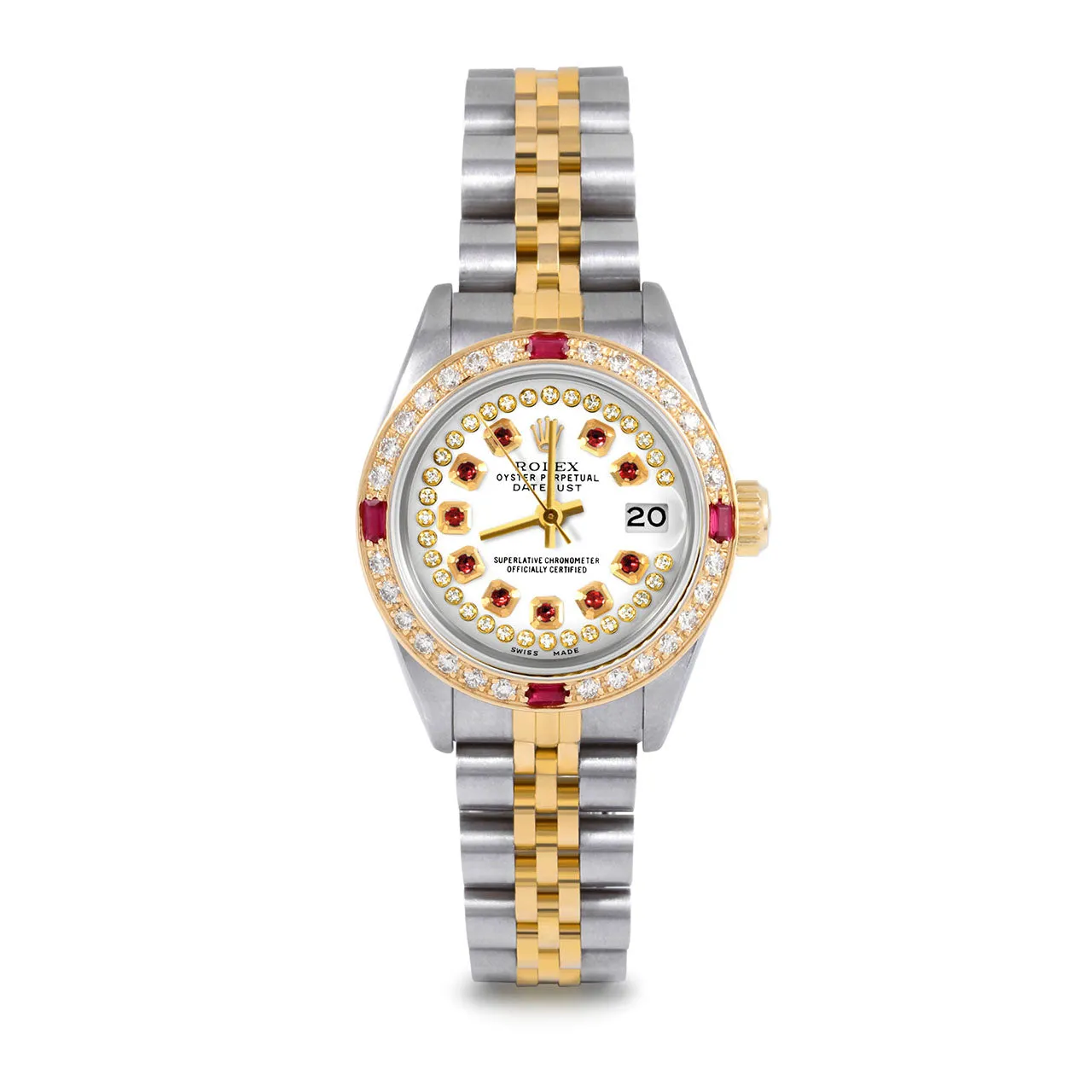 Rolex Datejust 26mm | 69173-WHT-STRR-4RBY-JBL