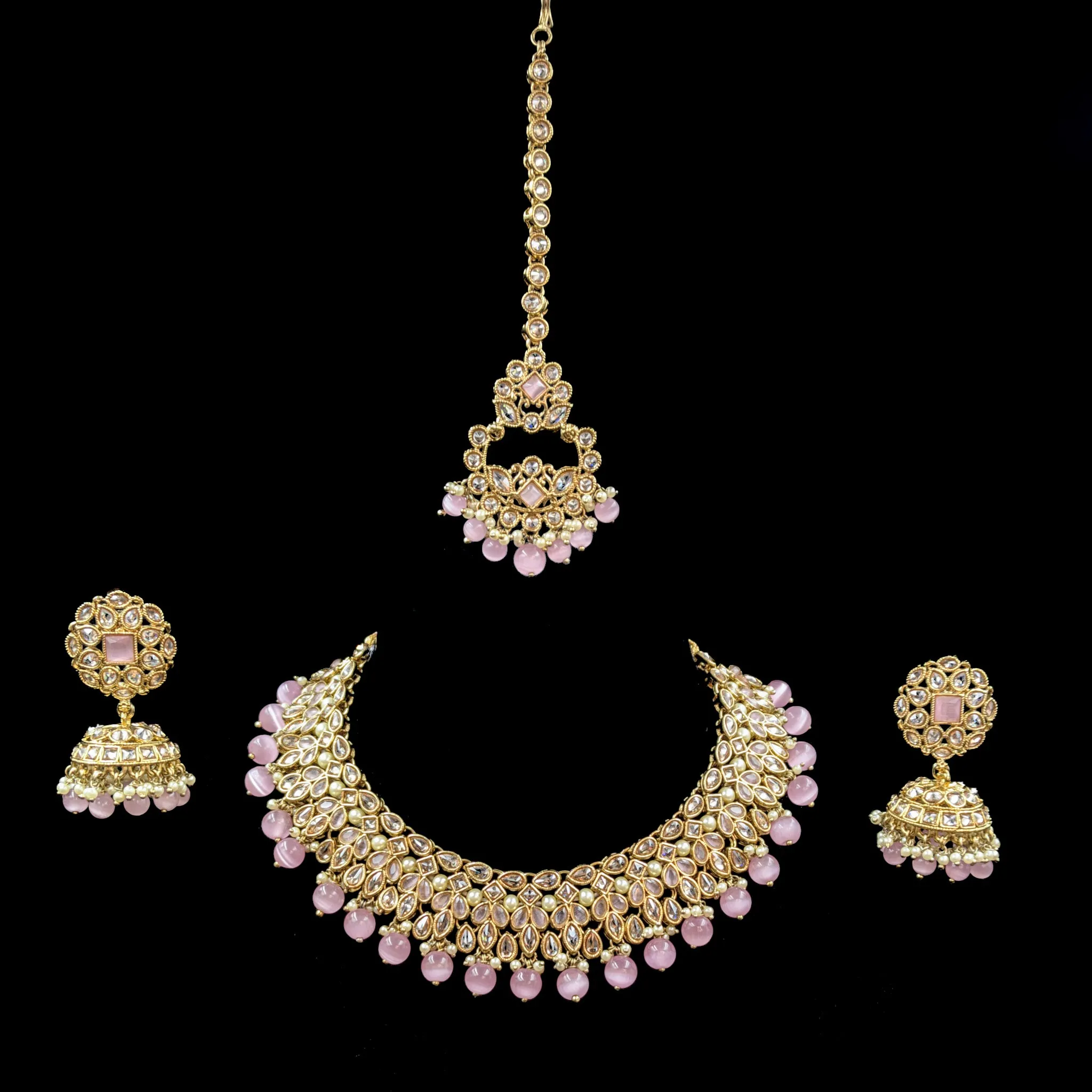 Round Neck Antique Necklace Set 7192-33