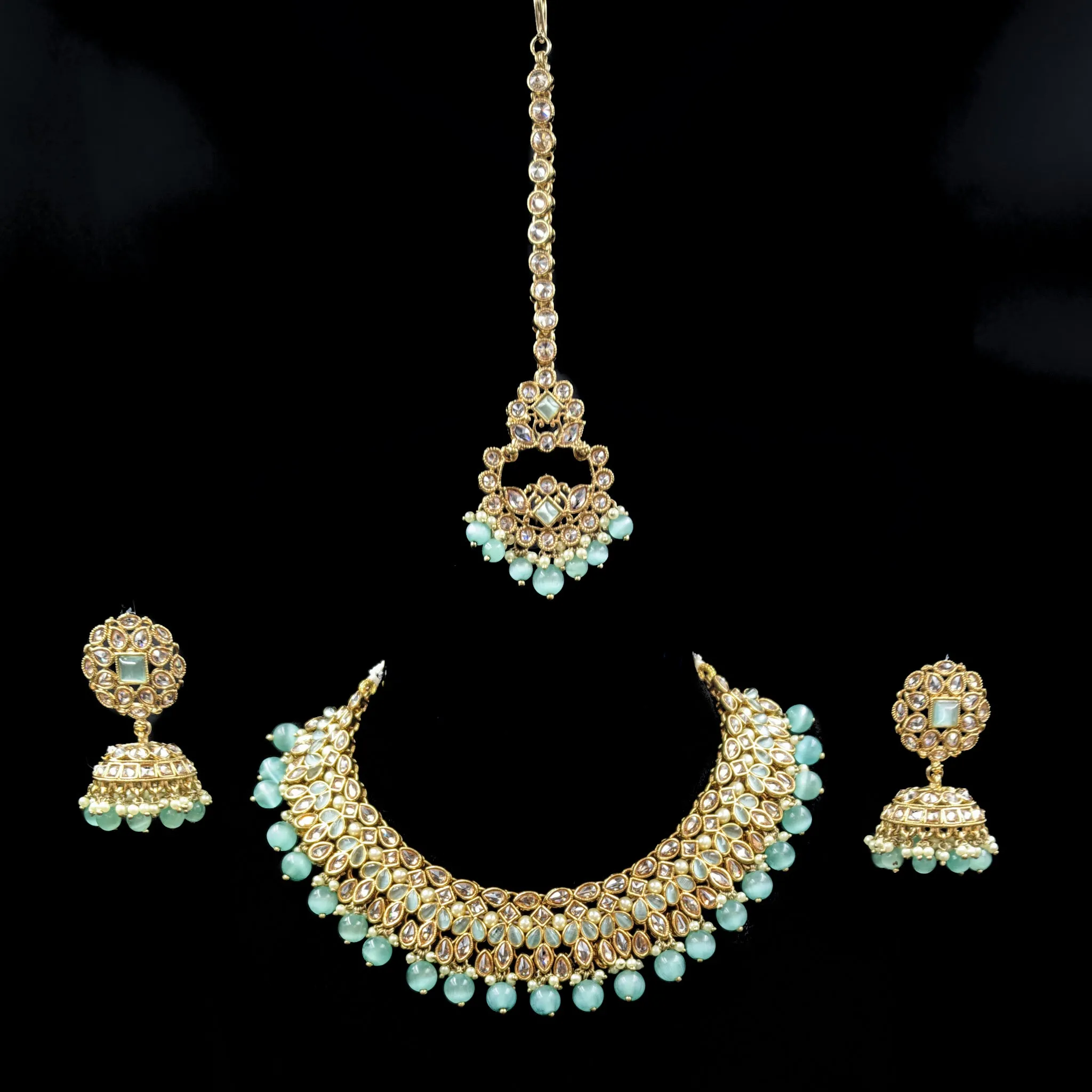 Round Neck Antique Necklace Set 7192-33