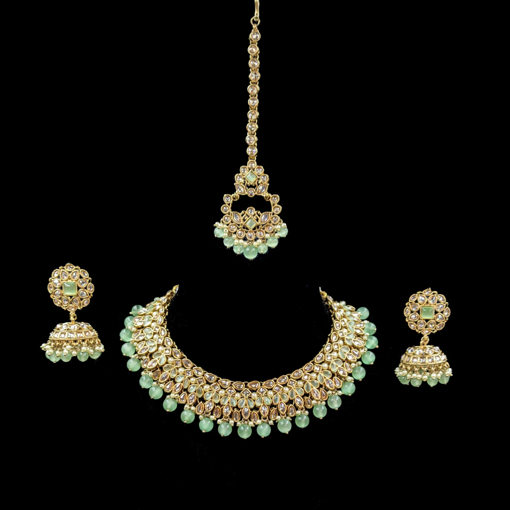 Round Neck Antique Necklace Set 7192-33