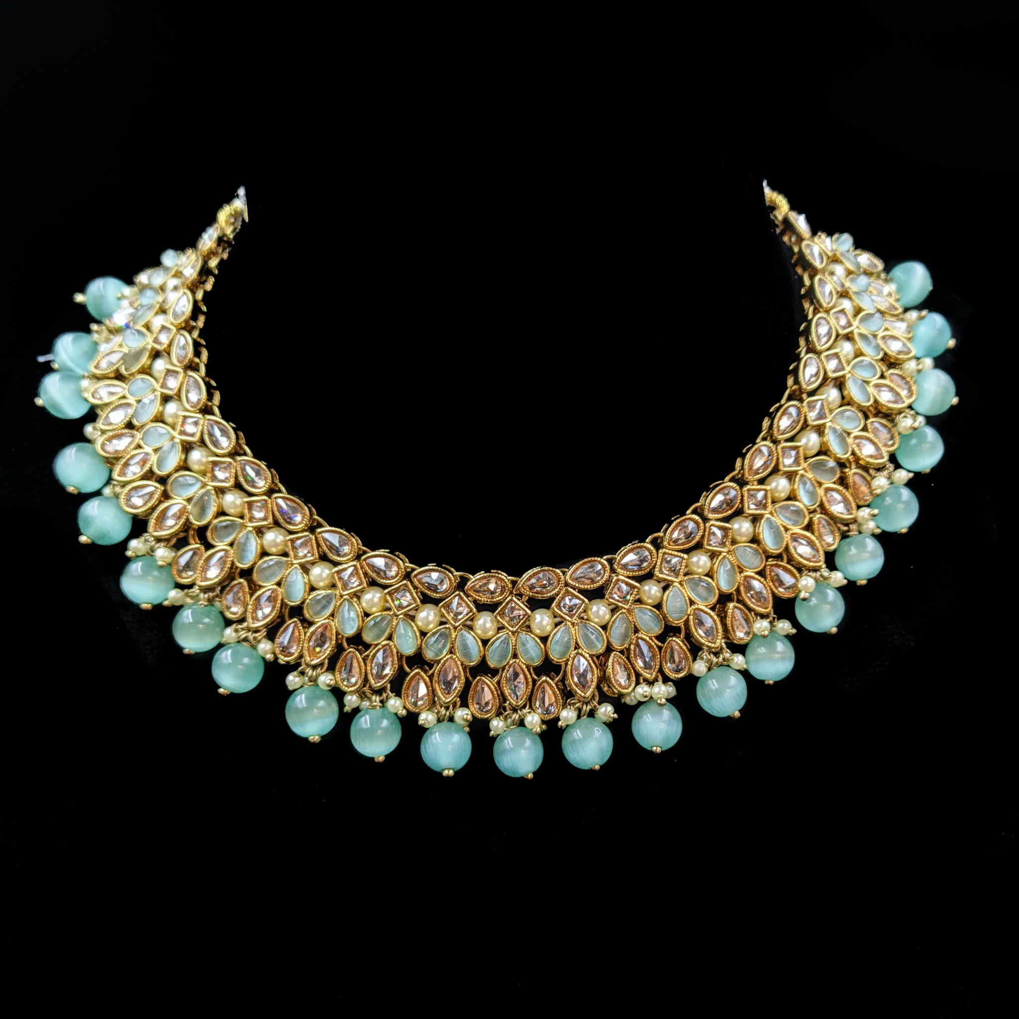 Round Neck Antique Necklace Set 7192-33